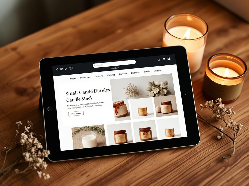 Example website style: Hollow Lane Candles