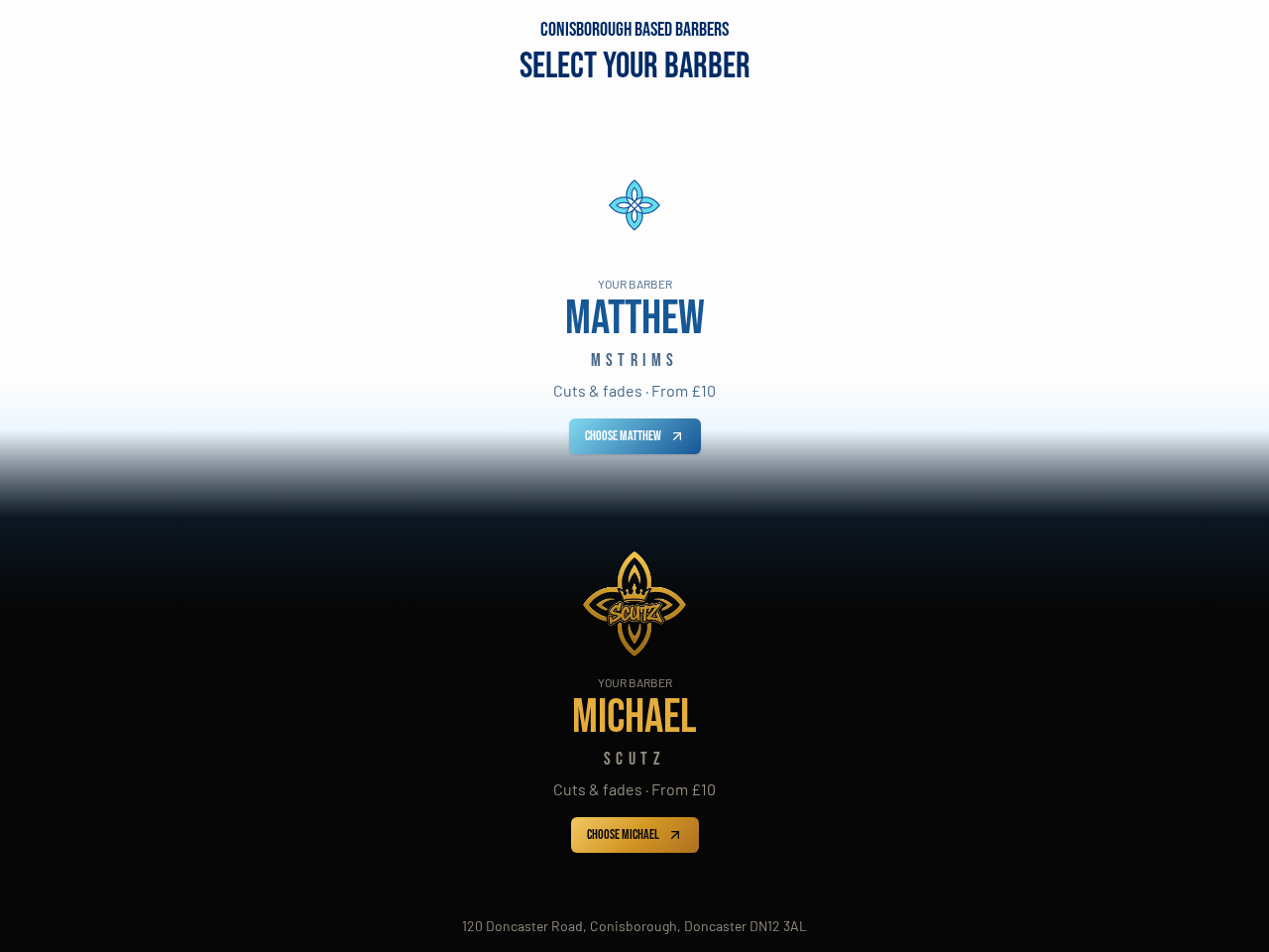 Website built by Sam C: Scutzxmstrims — Barbershop Booking